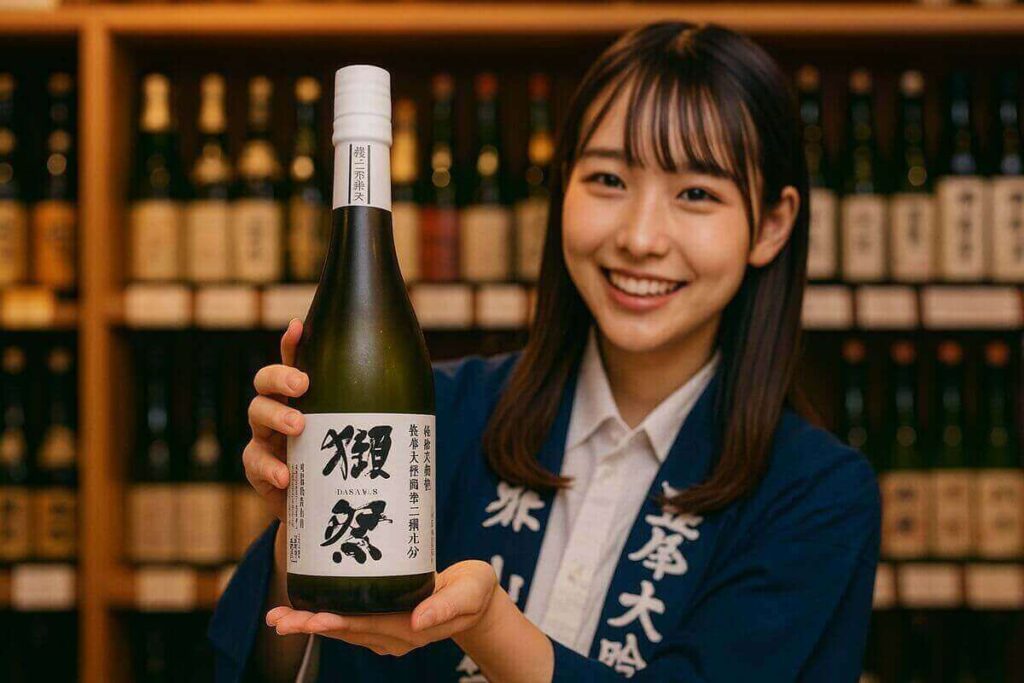 獺祭39をおすすめする女性店員