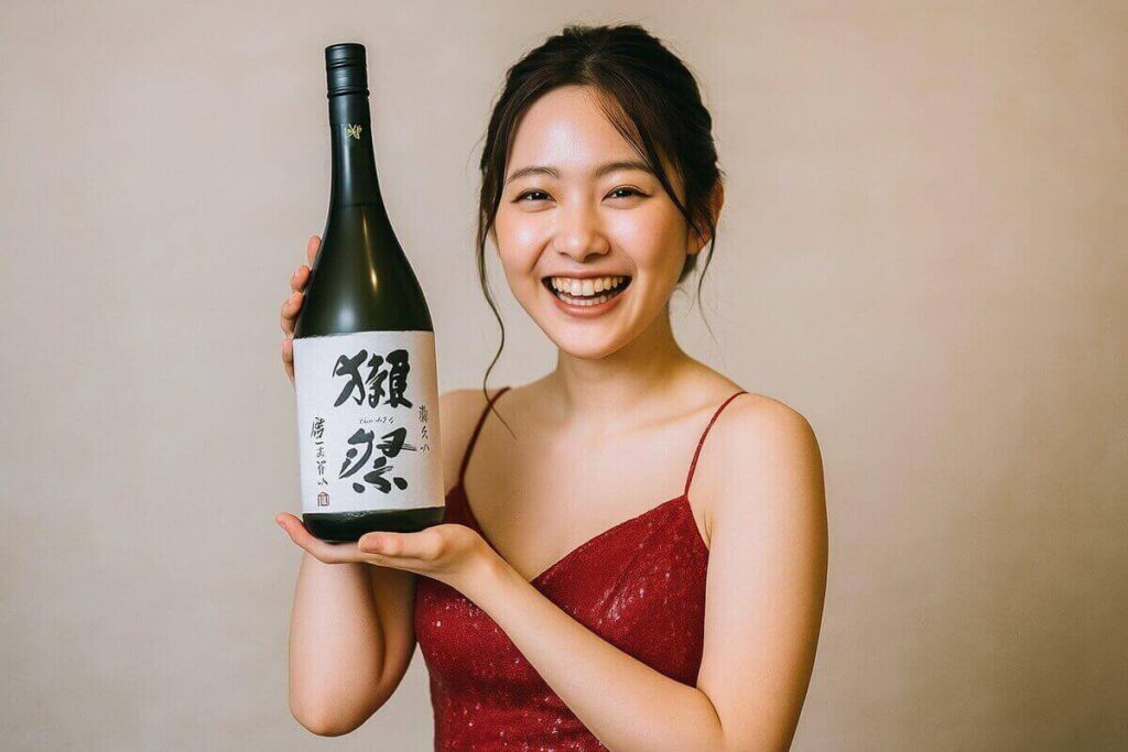 獺祭磨きその先へを持っている女性