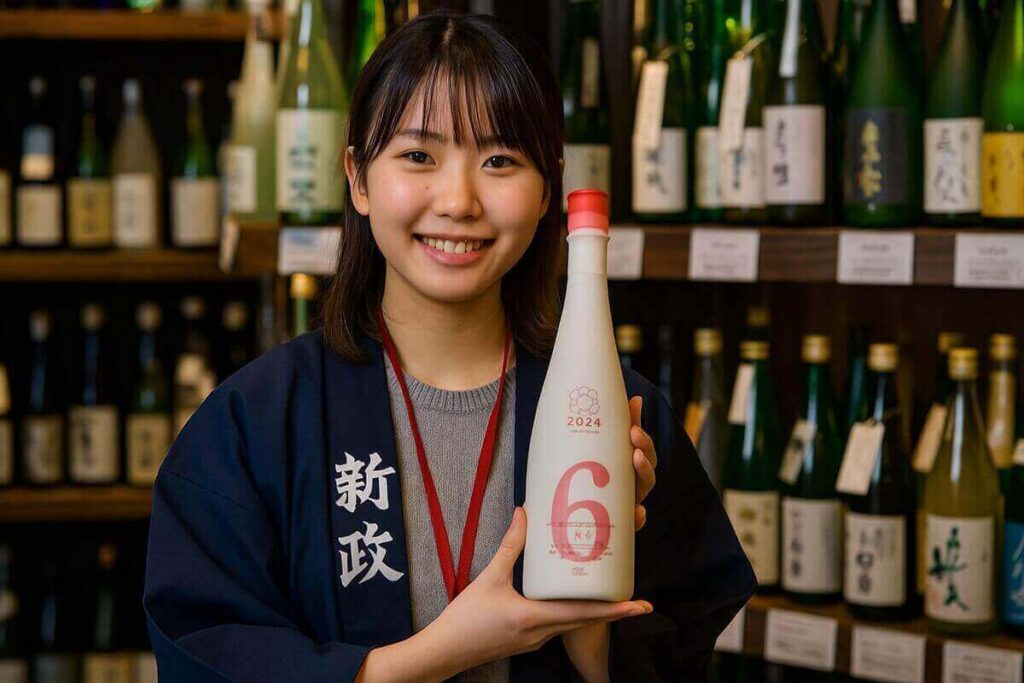 新政ナンバー6をすすめる酒屋の店員